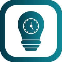 Time Management Glyph Gradient Round Corner Icon vector