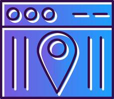 Web Gradient Filled Icon vector