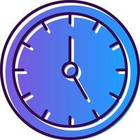 Time Management Gradient Filled Icon vector