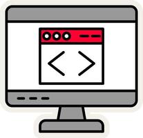 Web Line Filled White Shadow Icon vector