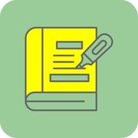 Highlighter Filled Yellow Icon vector