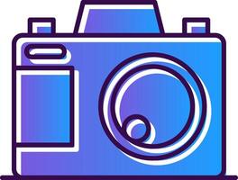 Photo Camera Gradient Filled Icon vector