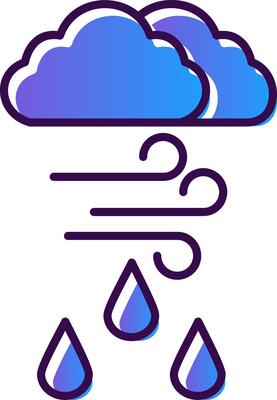 Humidity Gradient Filled Icon