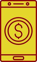 Currency Line Two Color Icon vector