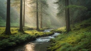 River in the forest photo