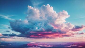 Colorful clouds in the sky photo