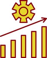 Management Line Circle Icon vector