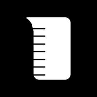 Measuring Utensils Glyph Inverted Icon vector