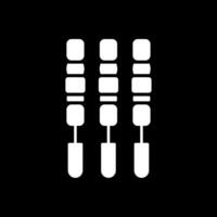 BBQ Stick Glyph Inverted Icon vector