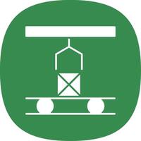 Mass Production Glyph Curve Icon vector