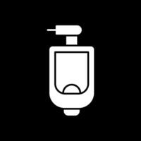 Urinal Glyph Inverted Icon vector