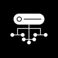 Structure Glyph Inverted Icon vector