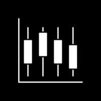 Diagram Glyph Inverted Icon vector