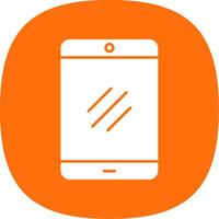 Smartphone Glyph Curve Icon vector