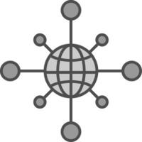 Networking Fillay Icon vector