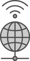 Global Fillay Icon vector