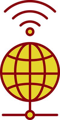 Global Line Two Color Icon