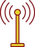 Antenna Line Two Color Icon vector