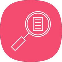 Audit Line Curve Icon vector