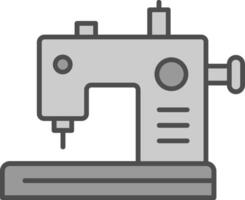 Sewing Machine Fillay Icon vector