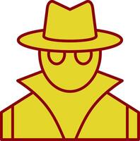 Spy Line Two Color Icon vector