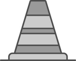 Cones Signal Fillay Icon vector