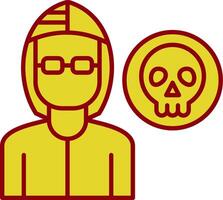 Robber Line Two Color Icon vector