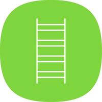 Ladder Line Curve Icon vector