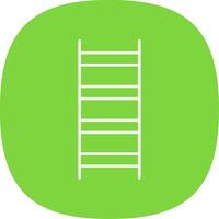 Ladder Line Curve Icon vector