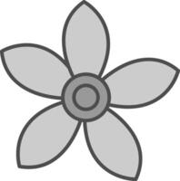 Alpine Forget Me Not Fillay Icon vector