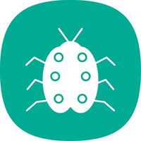 Bug Line Two Color Icon vector