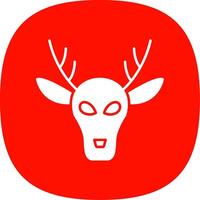 Deer Line Two Color Icon vector