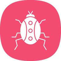 Bug Line Two Color Icon vector