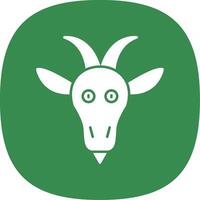 Goat Line Two Color Icon vector