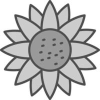 Sunflower Fillay Icon vector