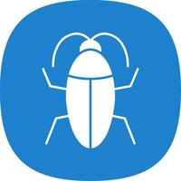 Cockroach Line Two Color Icon vector