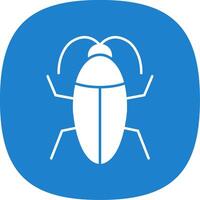 cucaracha línea dos color icono vector