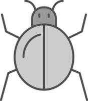 Bug Fillay Icon vector