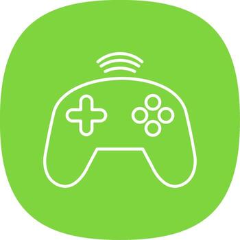 Controller Line Curve Icon vector