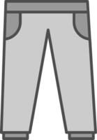 pantalones relleno icono vector