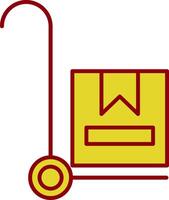 Trolley Line Two Color Icon vector