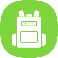 Backpack Line Two Color Icon vector