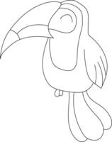 Cute Little Bird Clipart Flat Design. Bird Flat Illustration vector