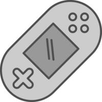 juego consola relleno icono vector