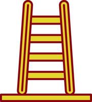 Step Ladder Line Two Color Icon vector