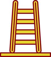 Step Ladder Line Two Color Icon vector