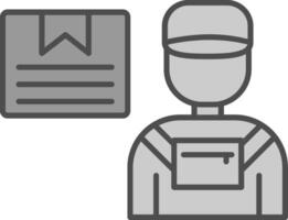 Courier Fillay Icon vector