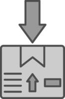 Package Fillay Icon vector