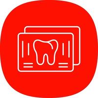 X Ray Line Curve Icon vector