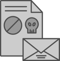 Spam Fillay Icon vector